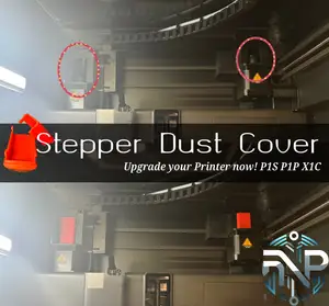 Stepper Dust Cover v1 - P1S P1P X1C Upgrade