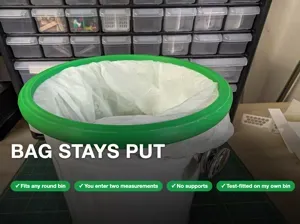 Kitchen Trash & Compost Bag Holder Ring Clip