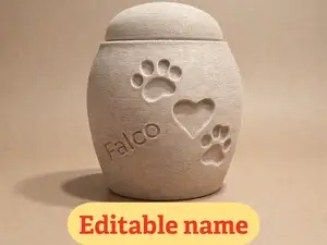 Calm Companion Memorial Jar or Urn Editable Text