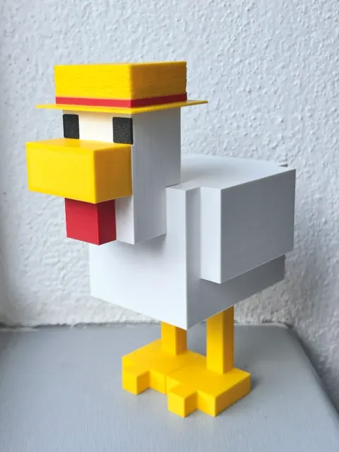 Minecraft Chicken prop 2 sizes + hat — Image 2 of 4