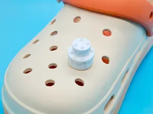 Birthday cake croc charm