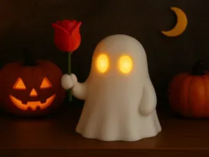 Cute ghost with Rose Halloween