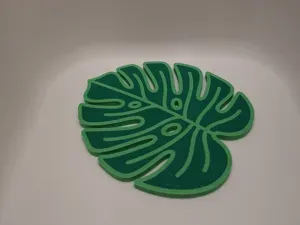 Monstera Leaf Coaster | Modern 3D Home Decor