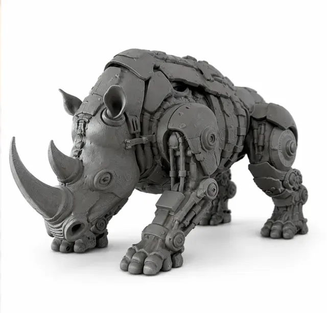 Figurine design - Rhino Robot — Image 3 of 3
