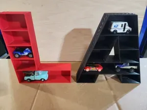 1/64 Toy Car Display Letters – Tire Tread Alphabet