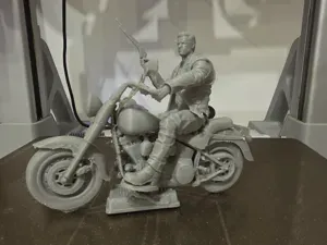 T-800 Cyberdyne Systems Model 101 on Motorcycle