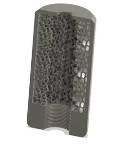 Airsoft suppressor with SILENCING MEDIA