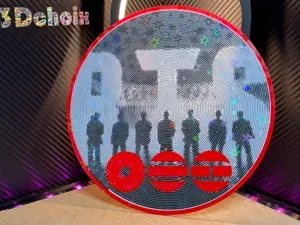Vinyle décoratif illusion d'optique BTS ARIRANG