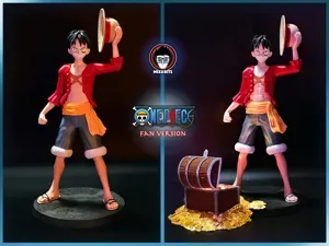 Fanart of Luffy and the treasure chest(35 cm tall)