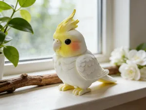 Q版玄凤鹦鹉(手涂上色)