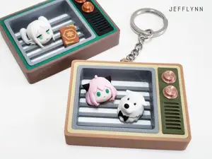 Retro TV Keychain - Anya Forger (Spy X Family)