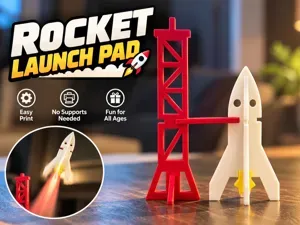 Rocket Launch Pad – 3D Printable Kit Card