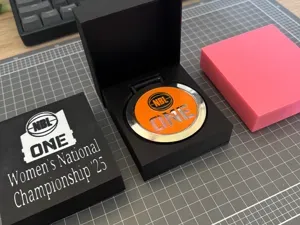 Case for Round Medals with Lanyard Holder