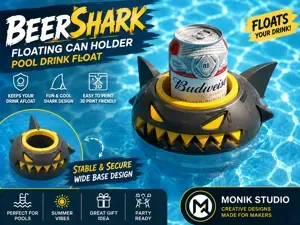BeerShark – Floating Can Holder by Monik Studio