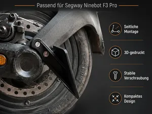 Nummernschild halter für Segway Ninebot F3 Pro