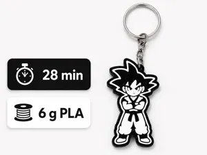 Llavero de Goku Niño – 2D / Multicolor
