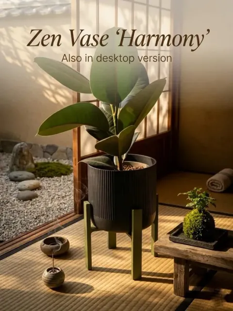 Zen Vase " Harmony " Planter - 2 Measures — Image 2 of 12