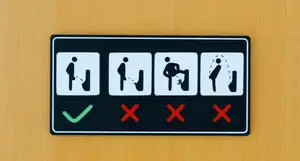 WC Toilet Funny Sign