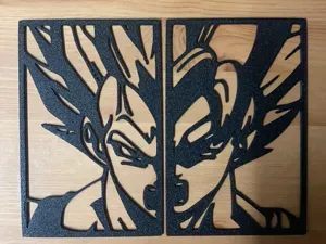 saiyan warrior wall art