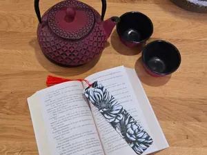 marque page fleuri