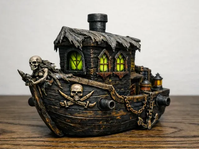 Black Pearl Benchy – Pirate Ship Mini Boat — Фото 7 из 7