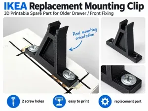 IKEA Drawer Front Mounting Clip – Ersatzclip