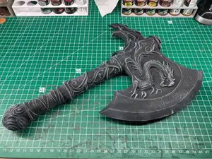Drachen Axt - Drachentöter - Cosplay Waffen Axt