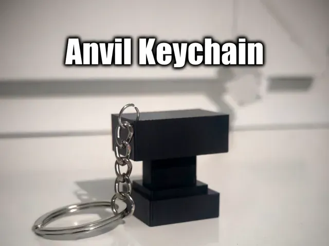 Minecraft Anvil Keychain