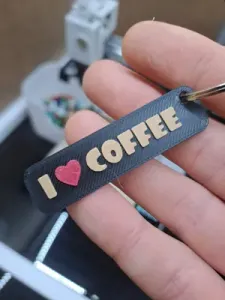 I love coffee keychain