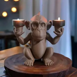 Tealight Candle Holder Monkey