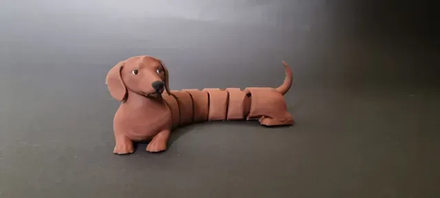 Articulated dachshund flexi multi color — Image 2 of 5