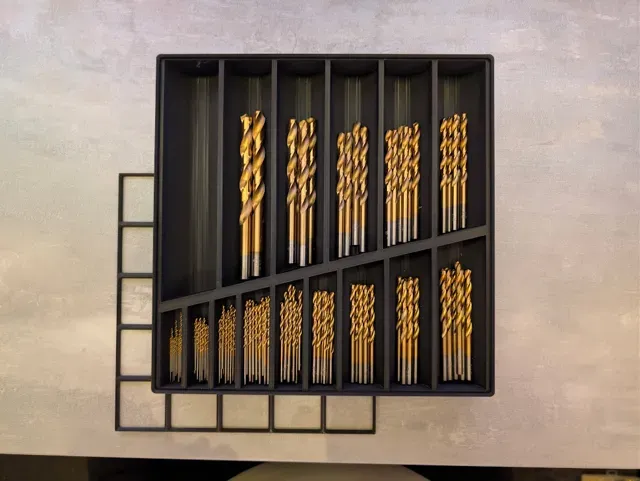 Gridfinity 6x6 Drill Bit & Tool Organizer — Фото 2 из 6