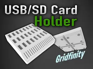 USB / SD Card Holder - 2x2 Gridfinity
