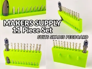 Maker's Supply Screwdriver Holder For IKEA SKÅDIS