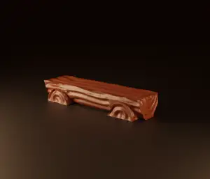 Wooden bench - DND scatter terrain piece