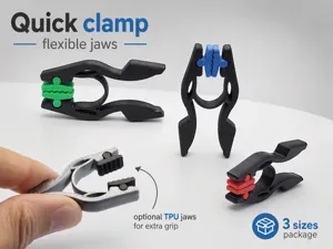 Small Mini Clamps (Quick Clamp) - 3 size package