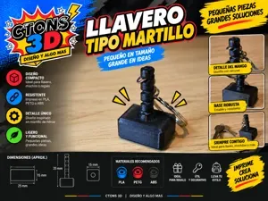Mjolnir Keychain – Mini Thor Hammer llavero