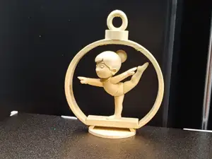 Gymnast on Balance Beam Ornament