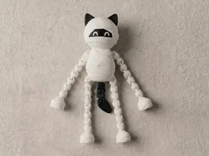 Flexi Mummy Cat. Articulated Legs and Arms
