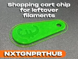 shopping cart chip 1€ / Einkaufswagenchip 1€