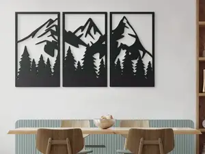Mountains Above the Forest 3D Wall Art