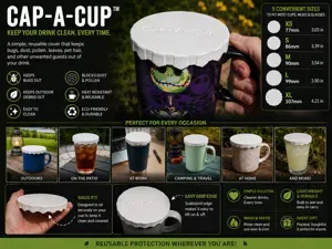 Cap-A-Cup - Outdoor Drink Cover for Bugs