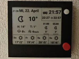Inki E-Paper Weather & Bus Display ESP/ESPHome/HA