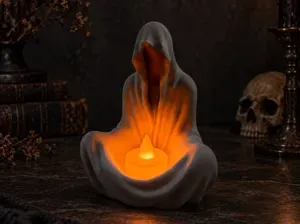 VEIL-01 — Hooded LED Candle Holder