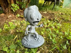 Morty Smith on pedestal, big head