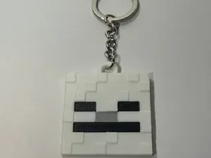 Minecraft-Inspired Skeleton Keychain