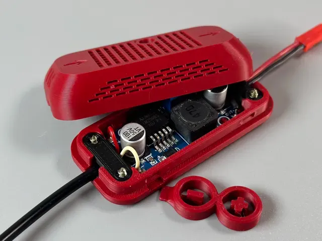 LM2596 Buck Converter Case | Snap-Fit | Options — Фото 5 из 6