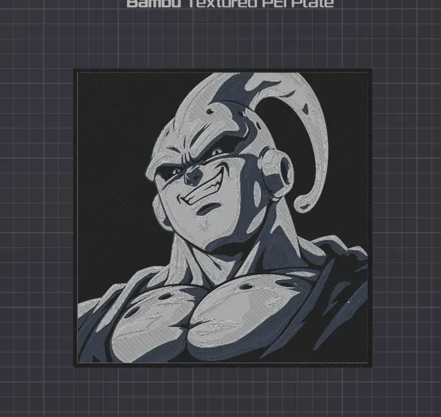 Majin Buu 3D Wall Art – Anime Decor STL — Фото 5 из 6