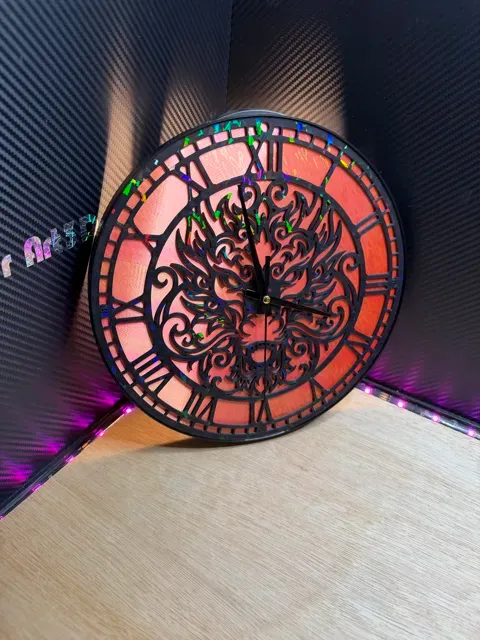 Horloge DRAGON FEU illusion d'optique DIY A3DC — Фото 3 из 3
