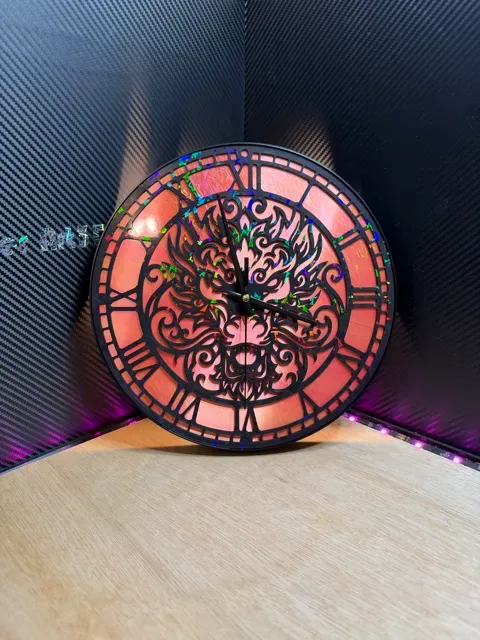 Horloge DRAGON FEU illusion d'optique DIY A3DC — Фото 2 из 3